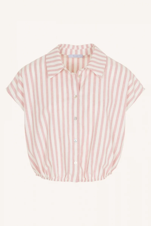 By bar Amsterdam Bieke Linen Stripe Bluse